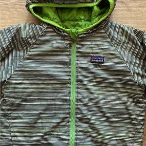 PATAGONIA | Kids Striped Green Jacket | Size 2T